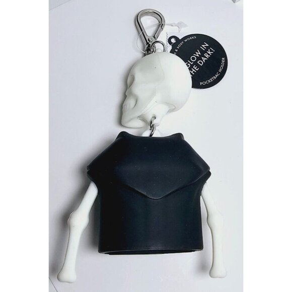 Glow in the Dark SKELTON Dangle Bath & Body Works Pocketbac Holder NEW - Picture 8 of 9